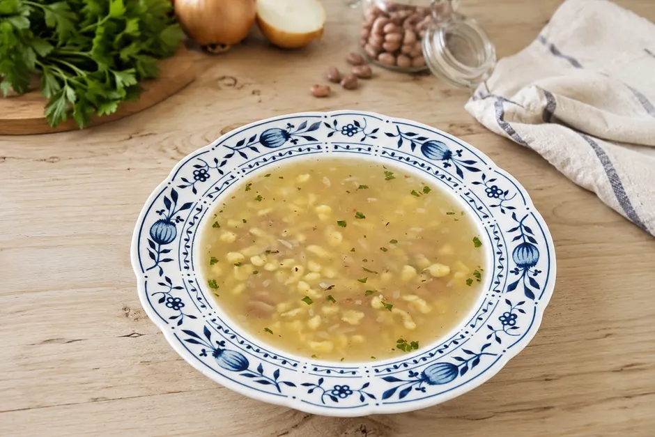 S&uuml;dburgenl&auml;ndische Bohnfoaferlsuppe