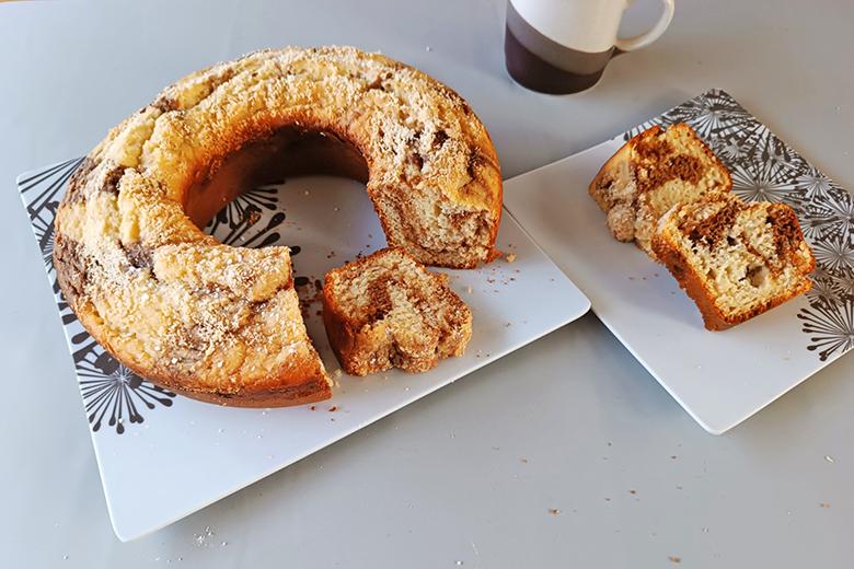 Marmorkuchen ohne Ei - aus dem Camping-Backofen
