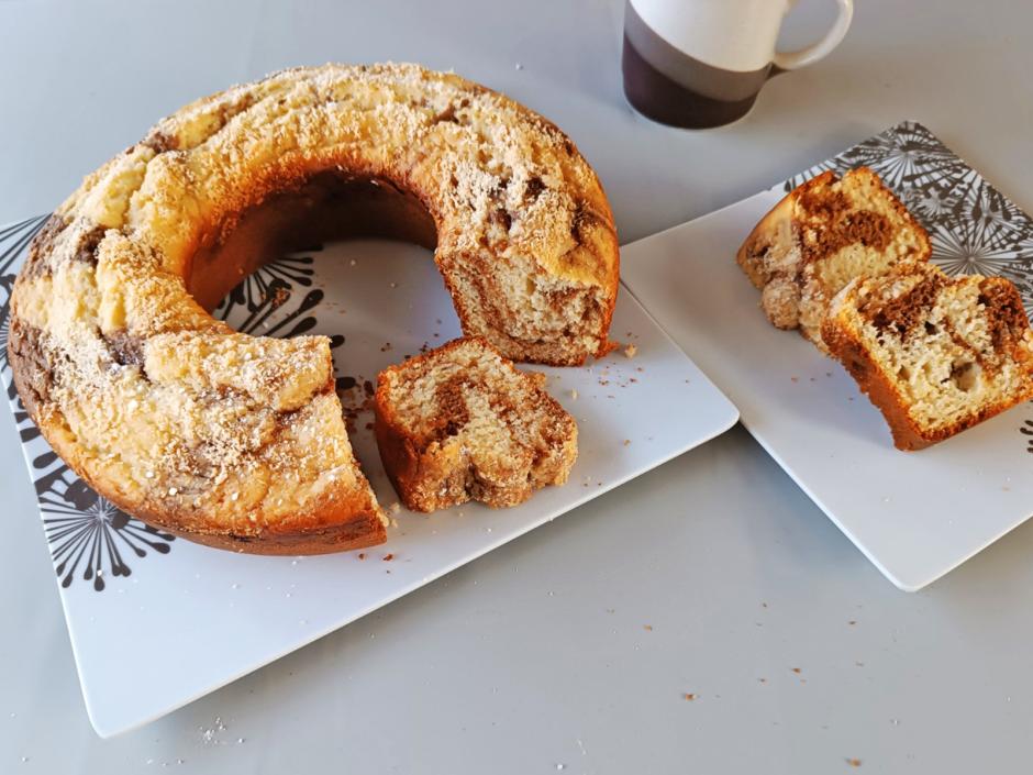 Marmorkuchen ohne Ei - aus dem Camping-Backofen