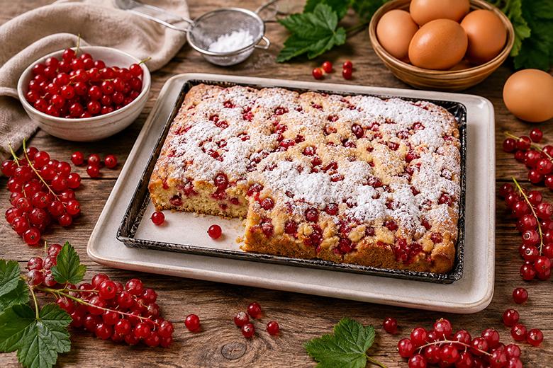 Einfacher Ribiselkuchen