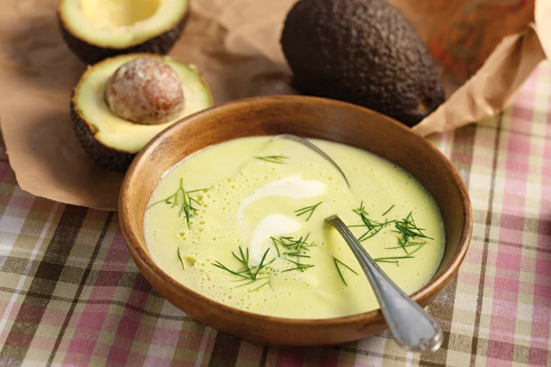Warme Avocadosuppe