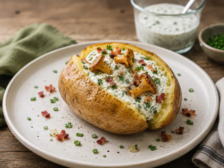 Ofenkartoffel mit Sauerrahm