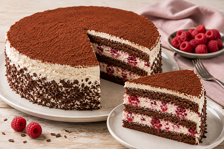 Himbeer-Tiramisu-Torte