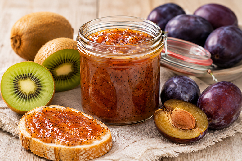 Kiwi-Zwetschken-Marmelade