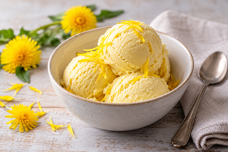 Löwenzahn-Eis