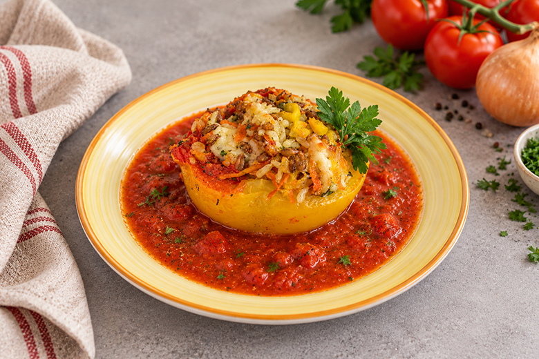Gefüllte Paprika vegetarisch