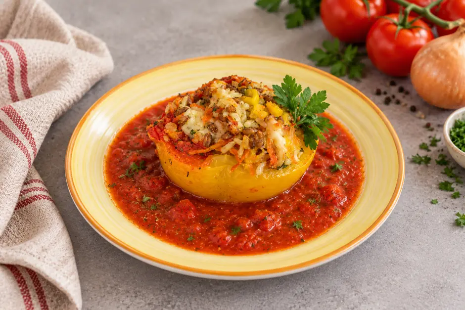 Gefüllte Paprika vegetarisch