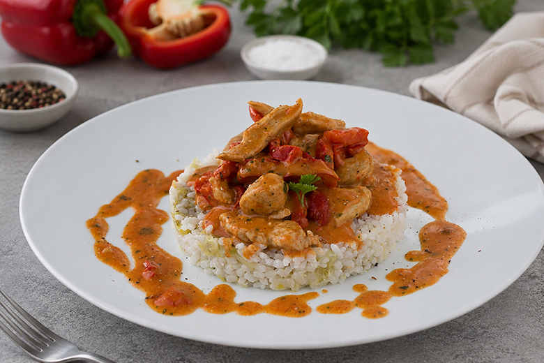 Putengeschnetzeltes mit Paprika