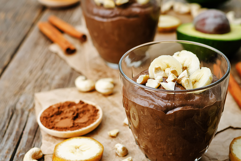Schokopudding mit Avocado