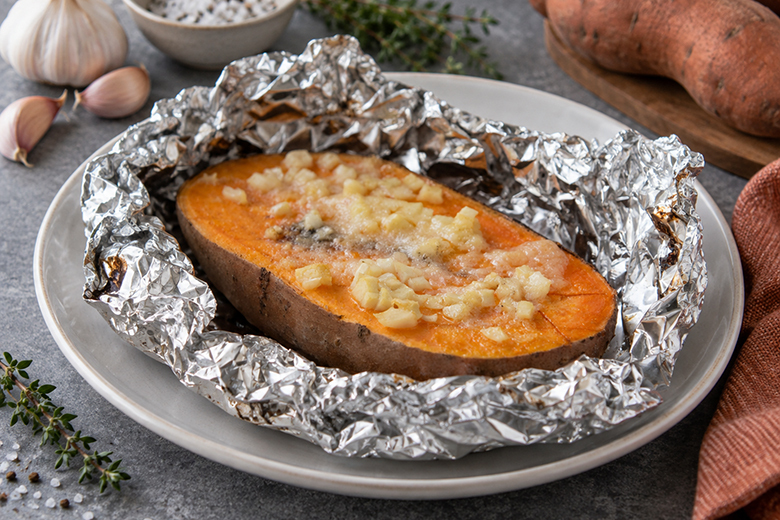 Folienkartoffeln mit Süßkartoffeln
