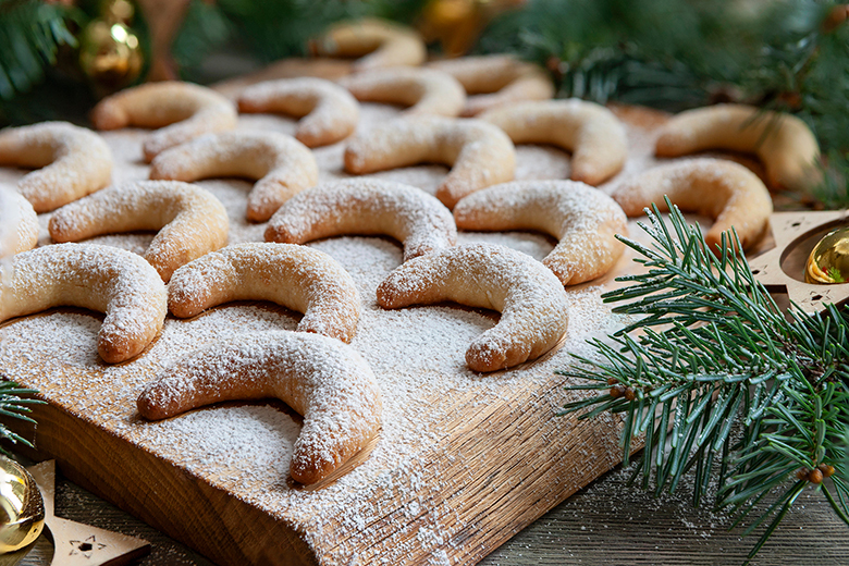 Vanillekipferl Teig mit Ei
