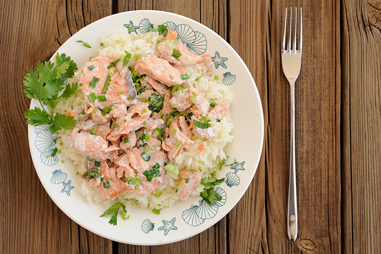 Lachs-Spargel-Risotto
