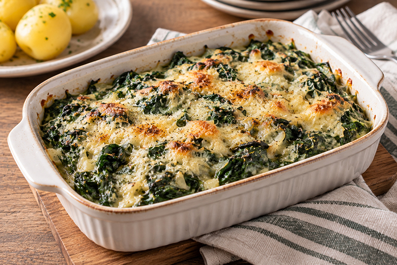 Spinat-Gratin