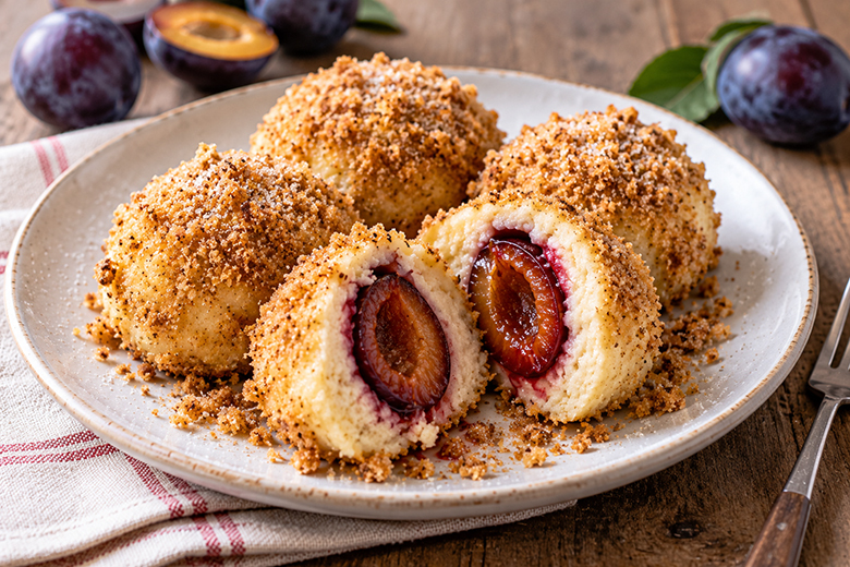 Zwetschken Topfenknödel