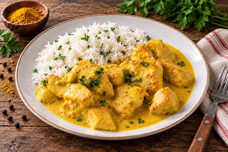 Curry-Geschnetzeltes