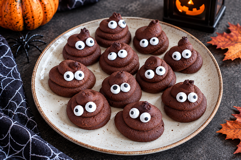 Kacki-Kekse für Halloween