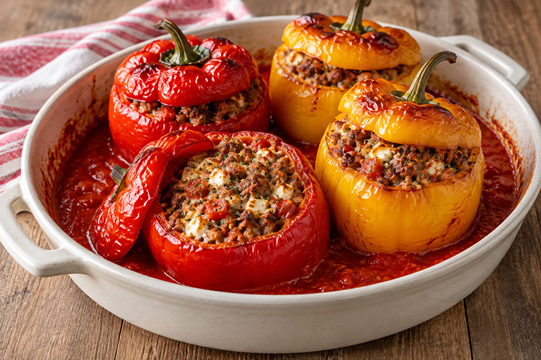 Gefüllte Paprika mit Feta