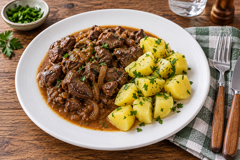 Geröstete Hühnerleber