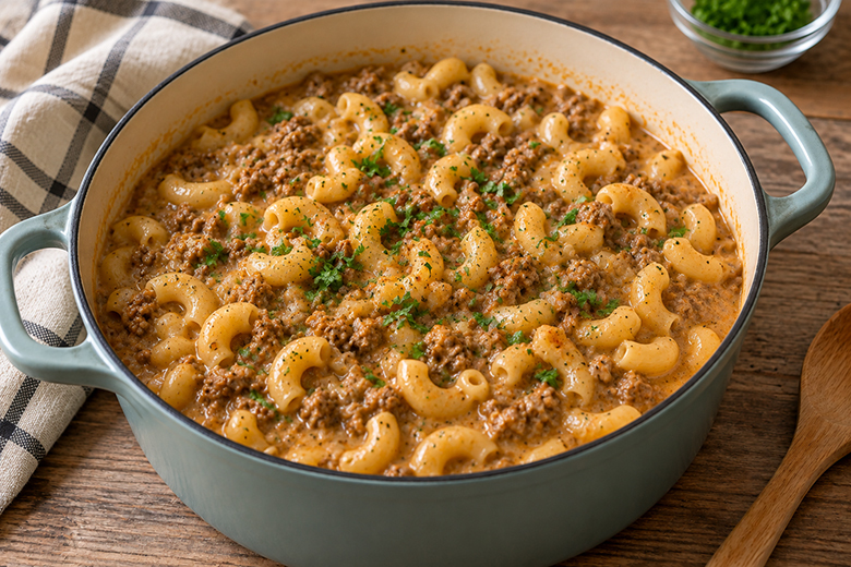 One Pot mit Faschiertem