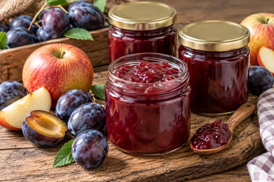 Zwetschken-Apfel-Marmelade