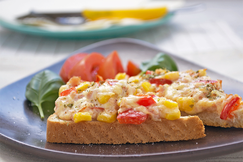 Pizzabrötchen Schinken-Mais