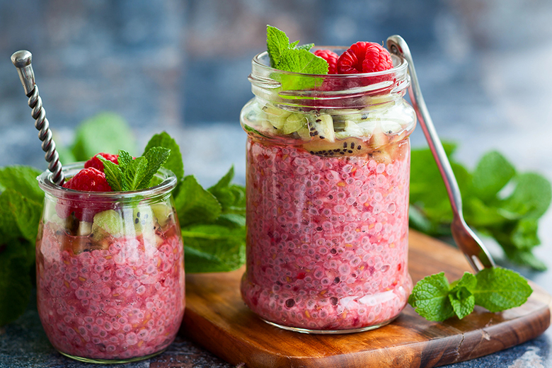 Chia-Himbeer-Pudding