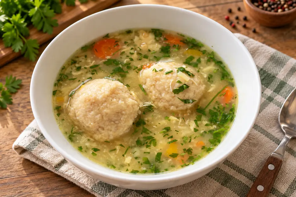 Hühnereinmachsuppe mit Bröselknödel