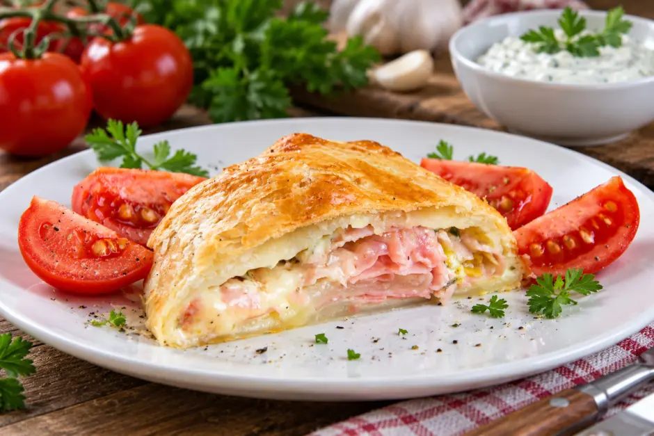 Schinken-K&auml;se-Strudel