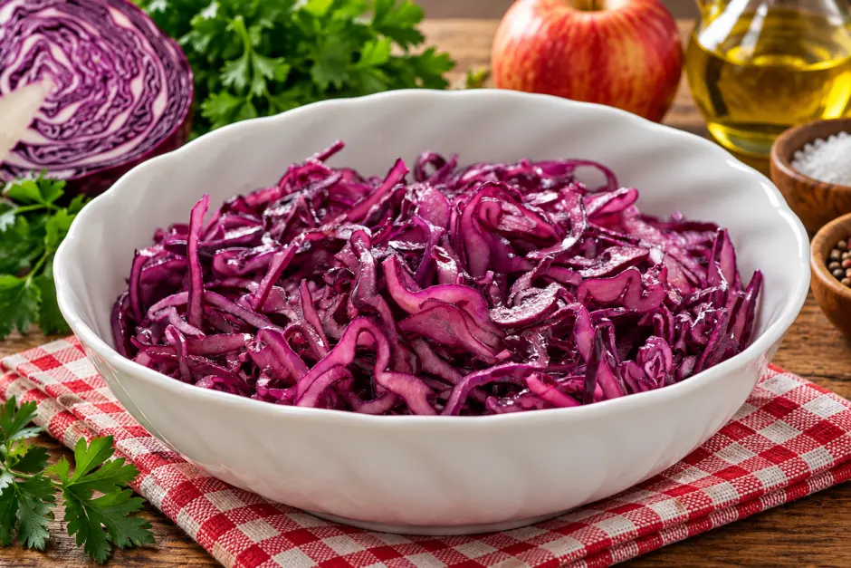 Einfacher Rotkrautsalat