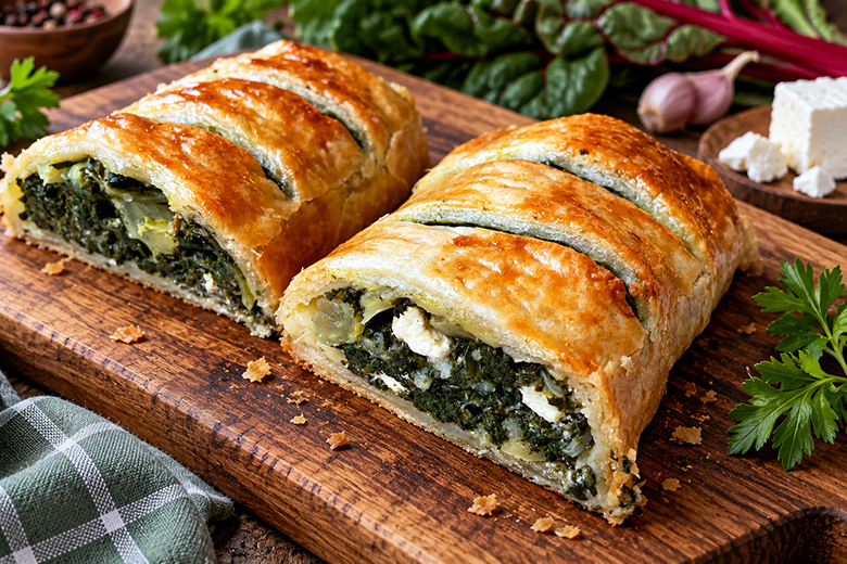 Mangold-Feta-Strudel