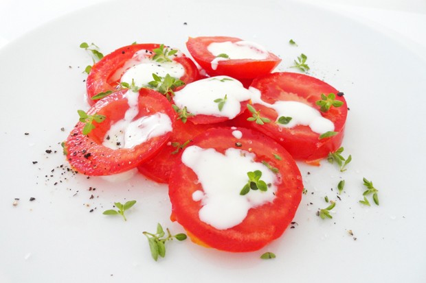 Tomaten mit Joghurt