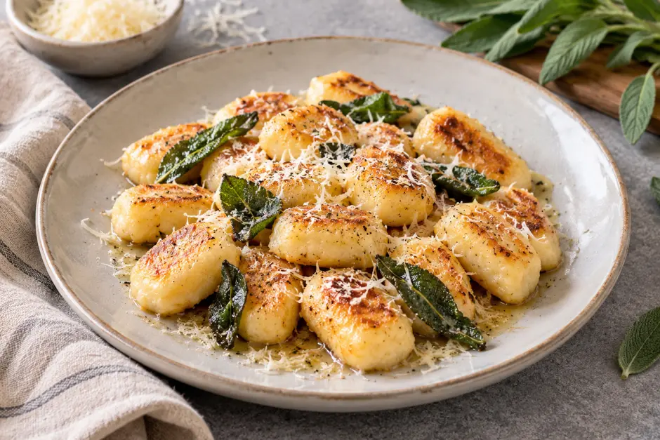 Keto Gnocchi mit Salbeibutter