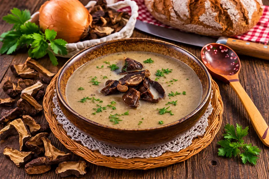 Steinpilzcremesuppe
