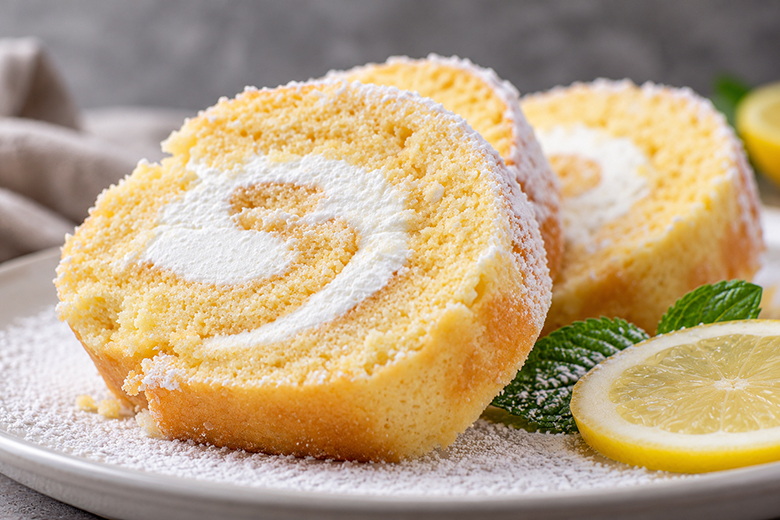 Zitronenroulade