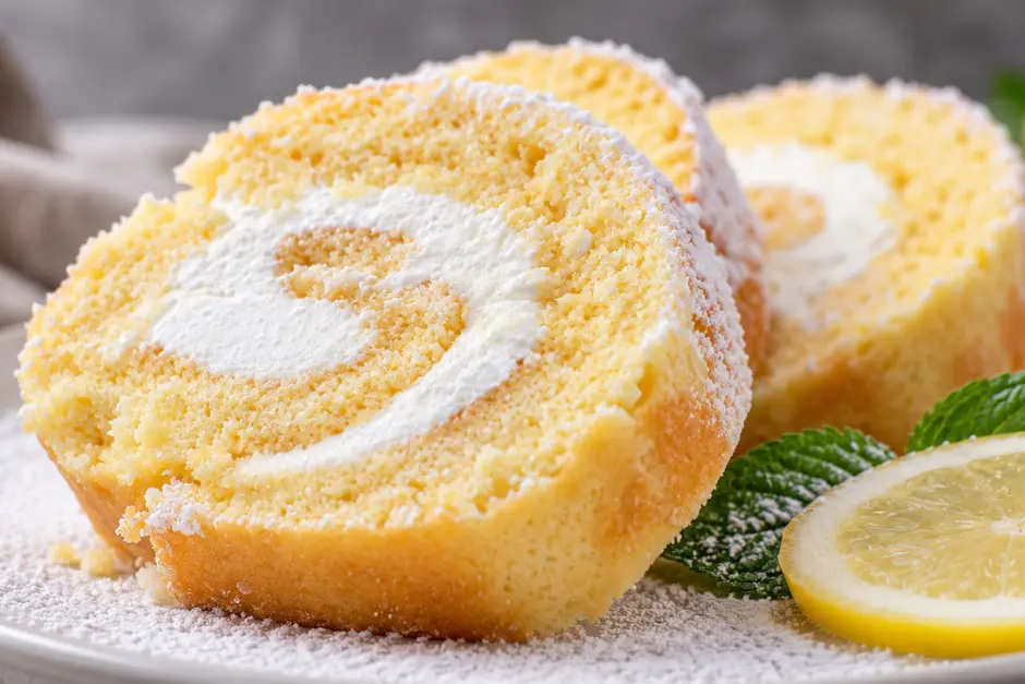 Zitronenroulade
