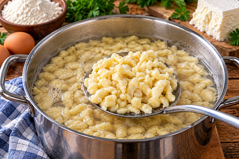 Spätzleteig mit Topfen