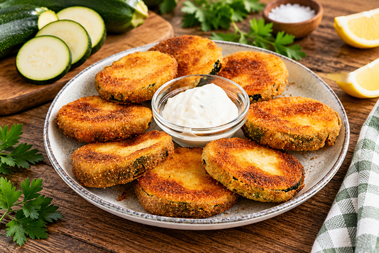Panierte Zucchini