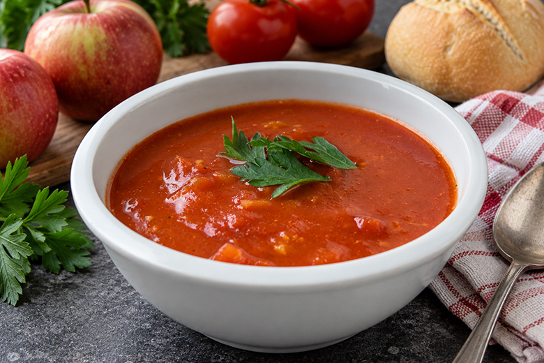 Tomaten-Apfel-Suppe