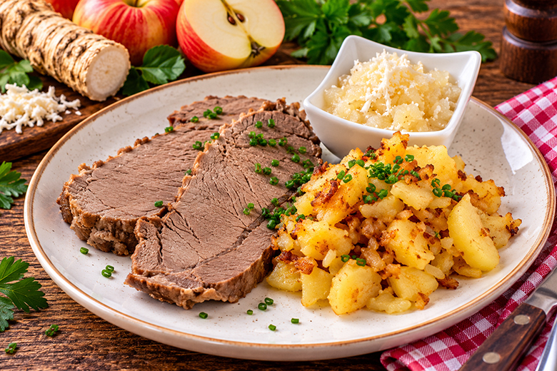 Gekochtes Rindfleisch