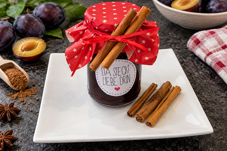 Zwetschkenmarmelade mit Lebkuchengewürz