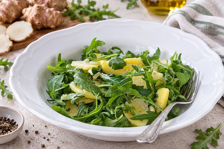 Topinambur-Rucola-Salat