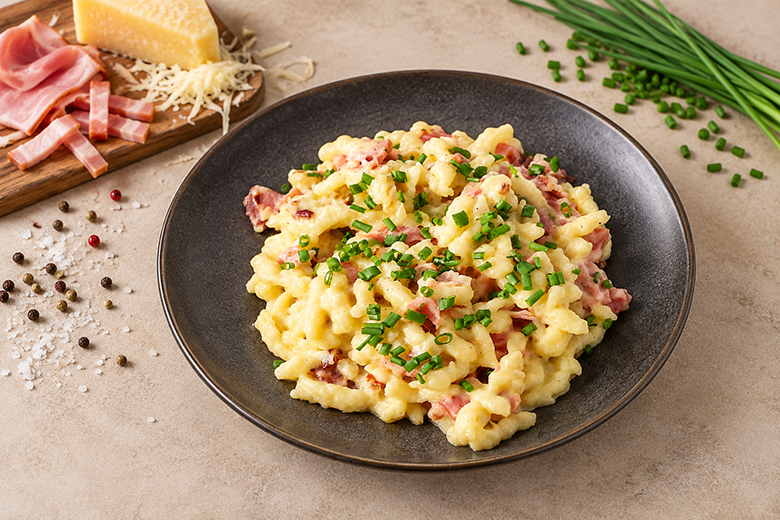 Schinken-Käsespätzle