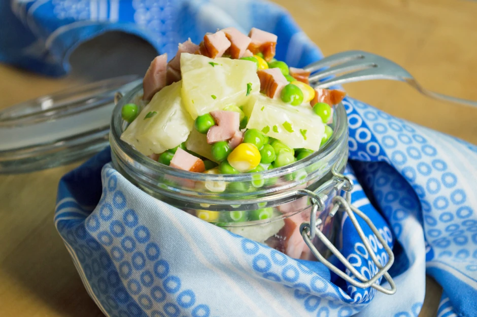 Erbsen-Ananassalat