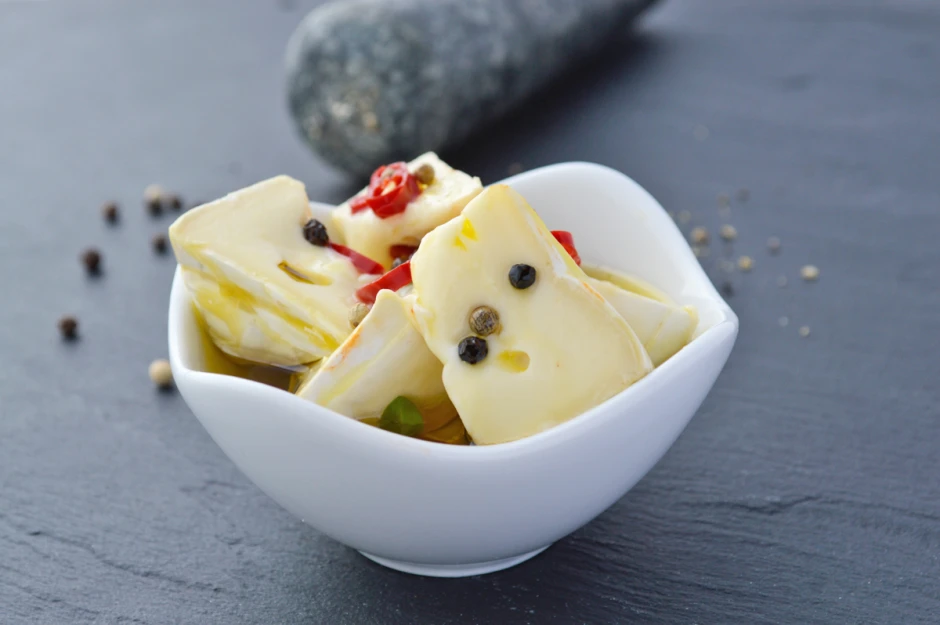 Camembert in Olivenöl