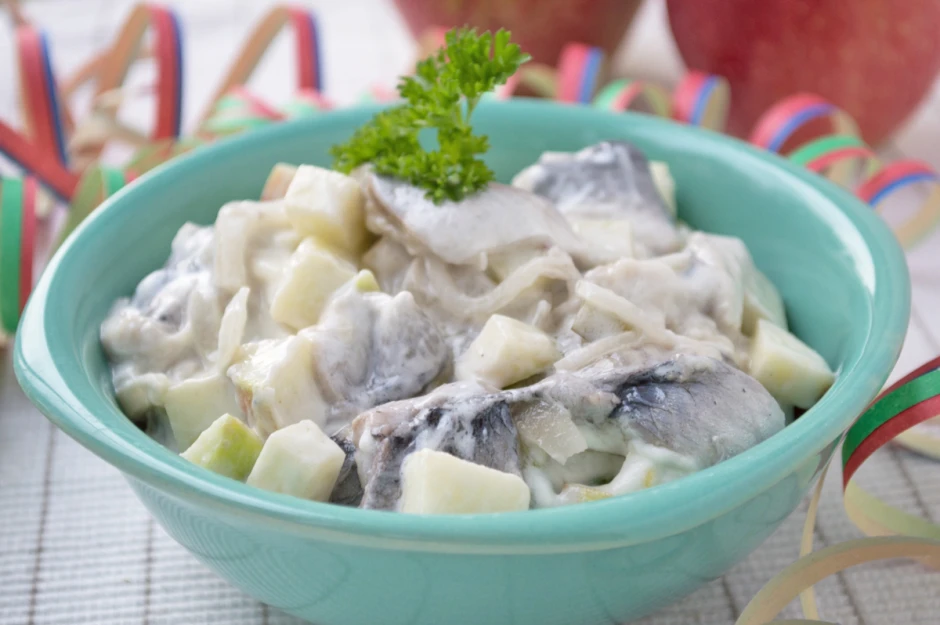 Hering-Senf-Salat