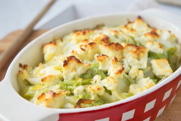 Chinakohlauflauf mit Käse