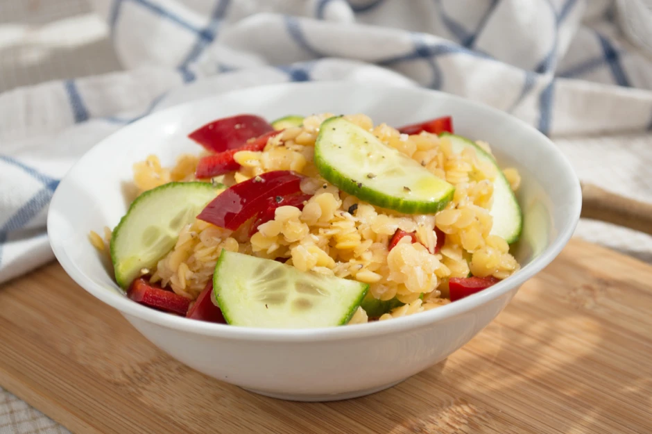 Warmer Linsensalat