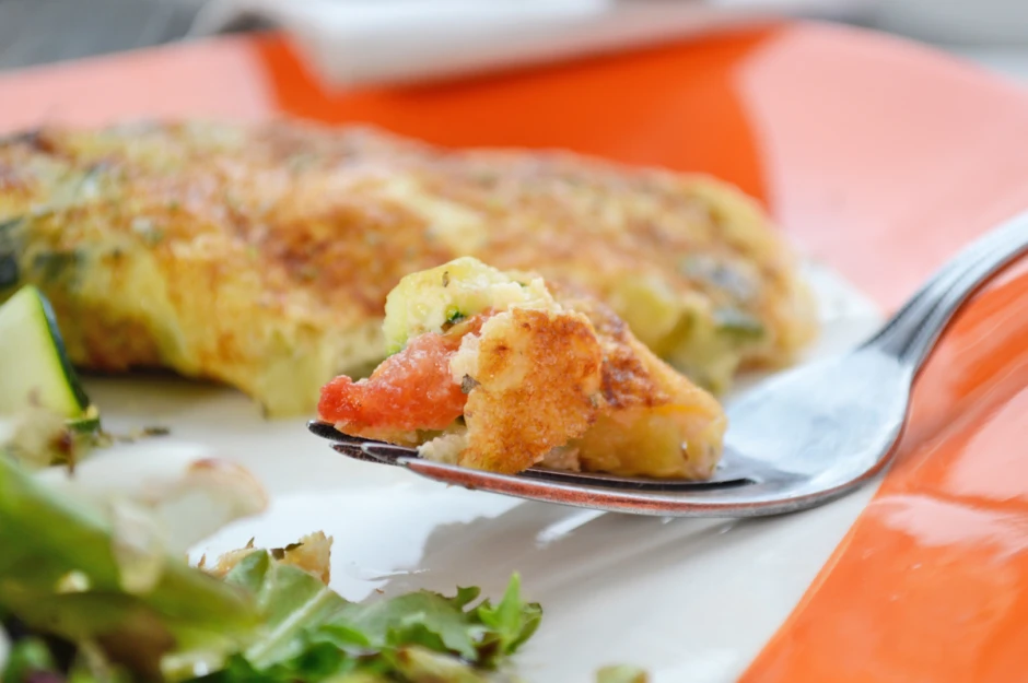 Mediterranes Ziegenk&auml;se-Omlette