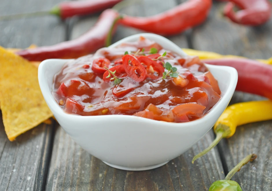 Frische, fruchtige Salsa f&uuml;r Nachos