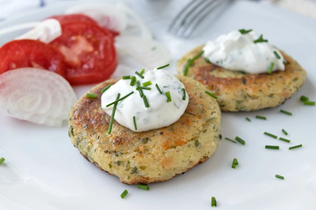 B&auml;rlauchlaibchen mit Kr&auml;utercreme
